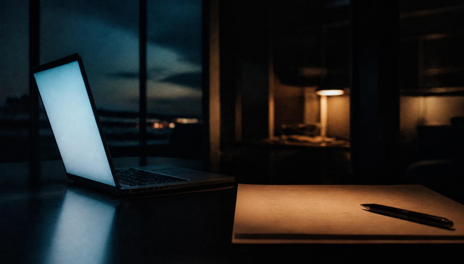 Editorial still life representing AI assistant visibility research